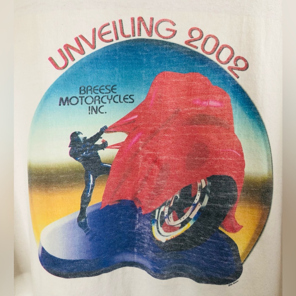Vintage Y2k Sturgis Rally Breese Motorcycles Unveiling XXXL Graphic 02 Tee Shirt - Picture 2 of 10